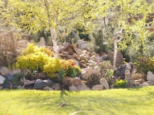 Rumowisko skalne wczesną wiosną